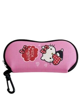 🎀 Sanrio Hello Kitty Zippered Eyeglasses / Sunglasses Case – New 🎀